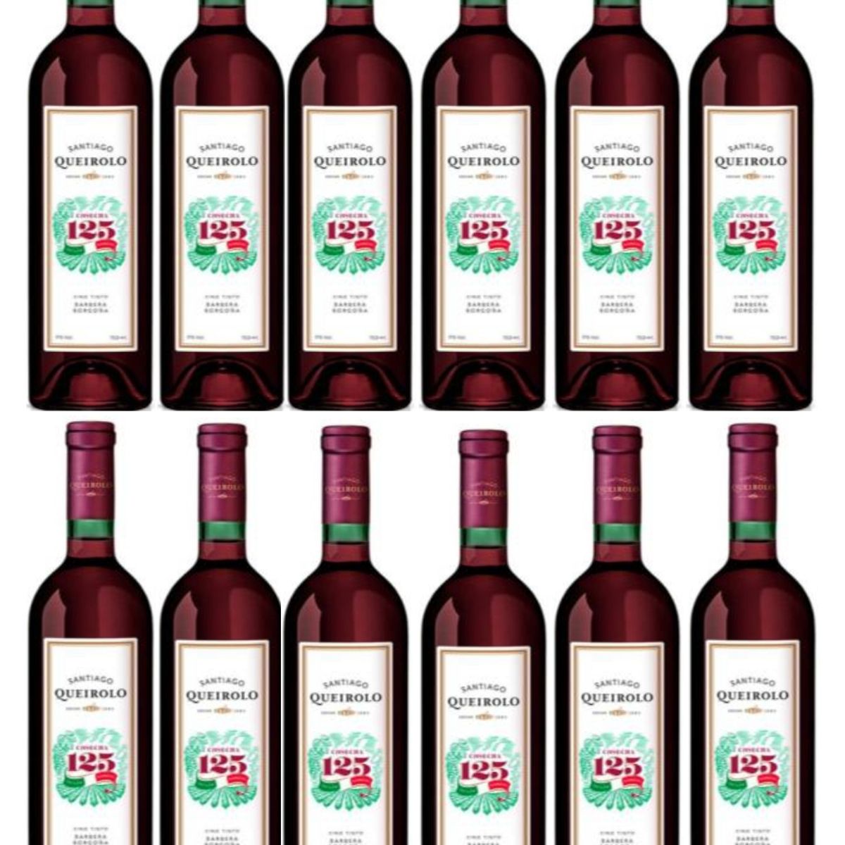 SANTIAGO - Vino SANTIAGO QUEIROLO Cosecha 125 Botella 750ml -12 UND