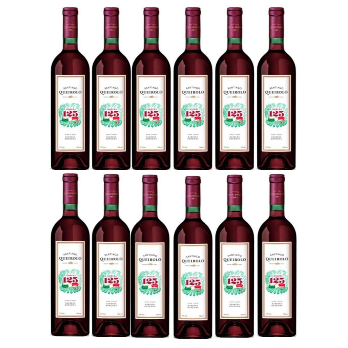 SANTIAGO - Vino SANTIAGO QUEIROLO Cosecha 125 Botella 750ml -12 UND