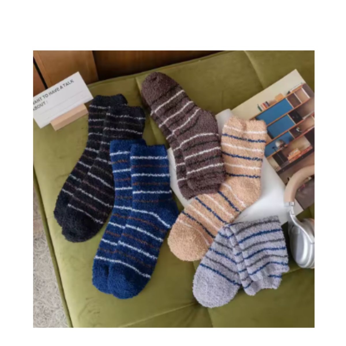 GENERICO - PACK DE 3 CALCETINES DE FELPA