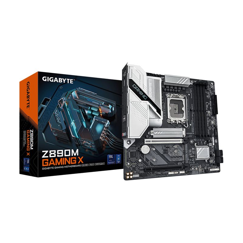 GIGABYTE - Placa Base Gigabyte Micro Atx Lga1851 Para Intel Core Ultra - Chipset Z890 Rendimiento Su