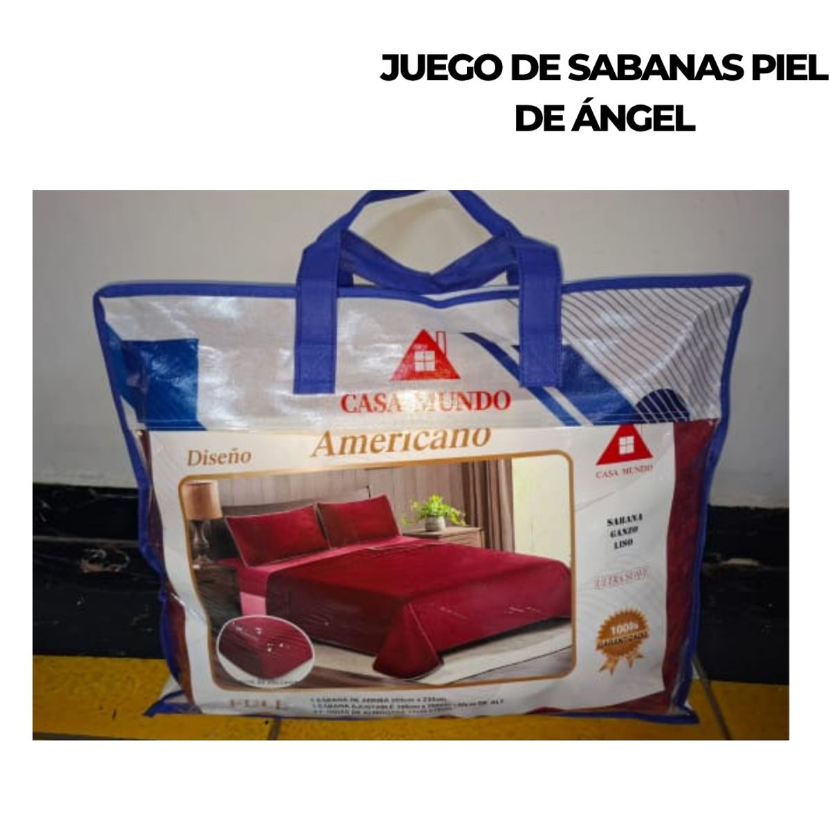 GENERICO - JUEGO DE SÁBANAS CASAMUNDO 2 PLZ