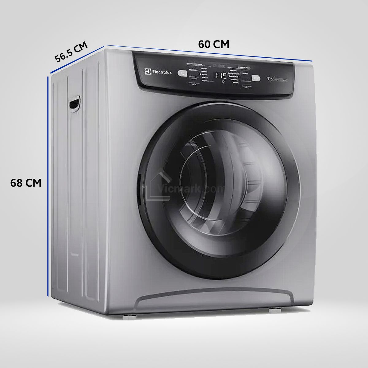 ELECTROLUX - Secadora de ropa de pared y piso Electrolux 7kg Gris Premium Care con Time Control EDEJ07D2JSYG