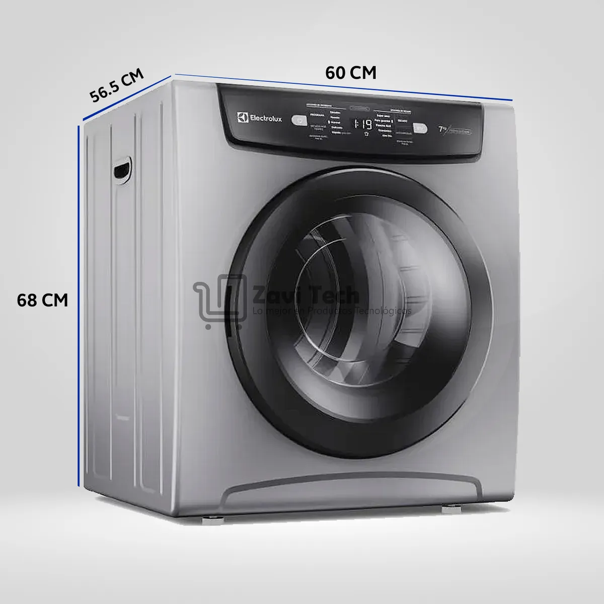 ELECTROLUX - Secadora de ropa de pared y piso Electrolux 7kg Gris Premium Care con Time Control EDEJ07D2JSYG