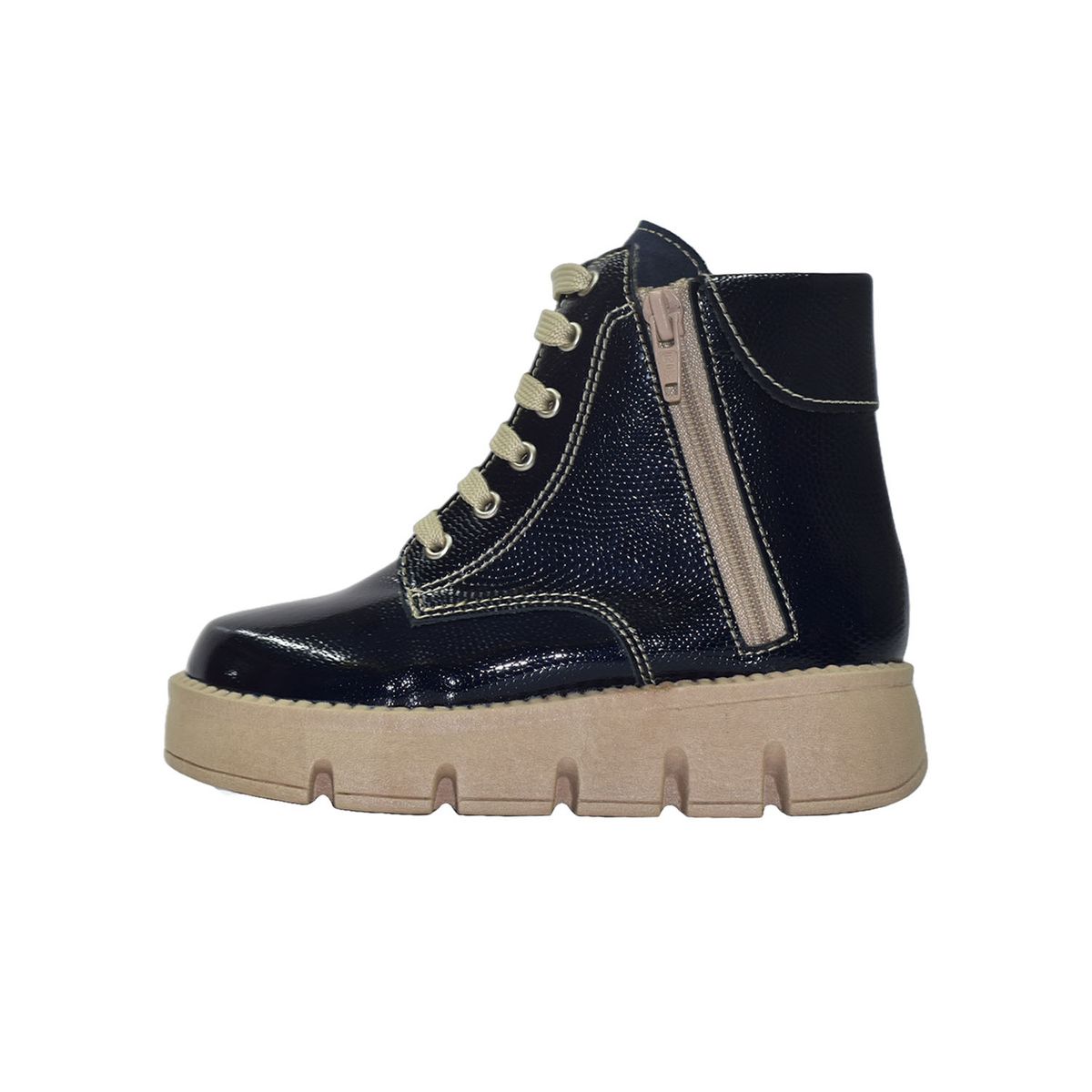 BRUNO KIDS - BOTÍN NIÑA BRUNO KIDS DE CUERO AZUL