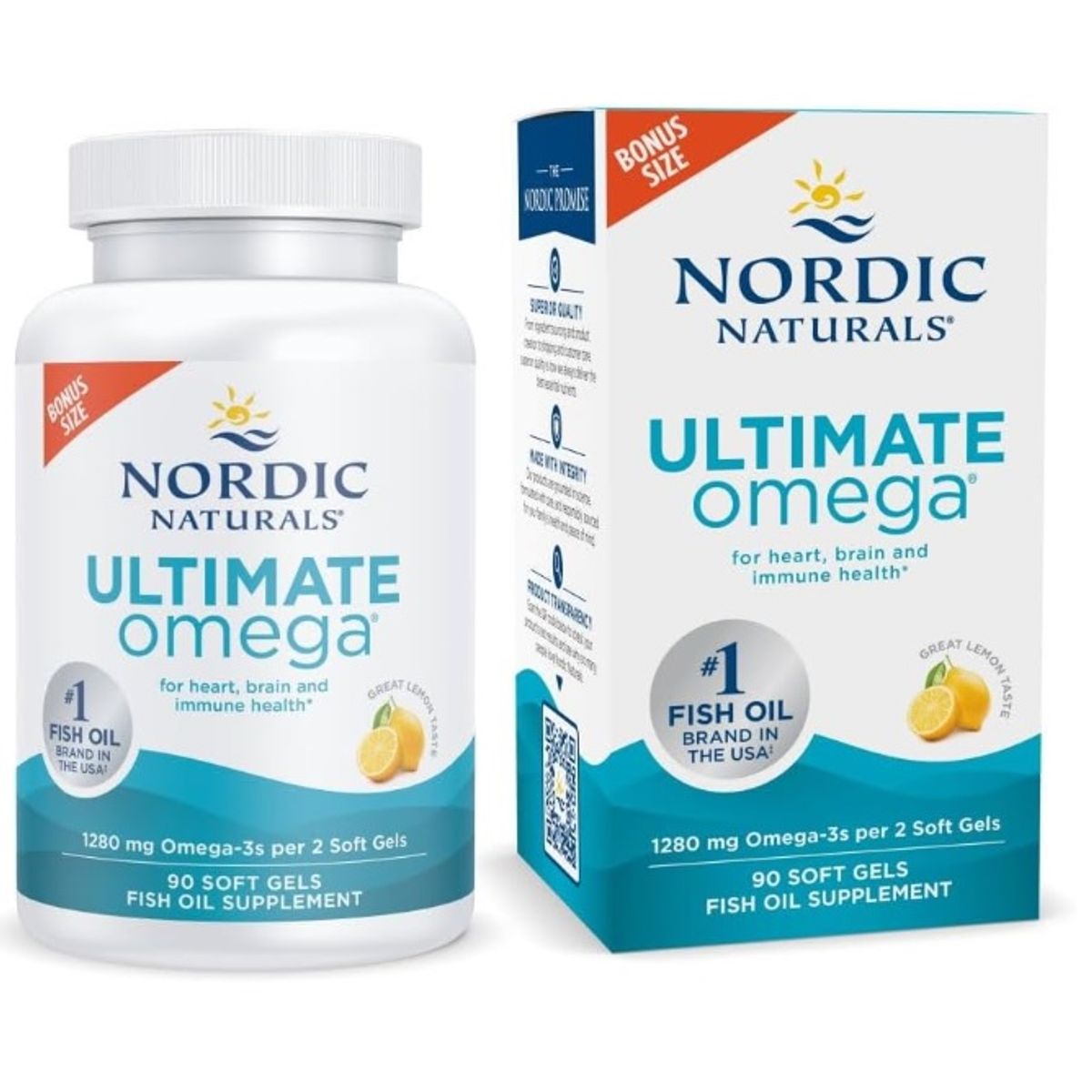 NORDIC - Omega 3 Ultimate 1280 mg Nordic Naturals 90 Cápsulas