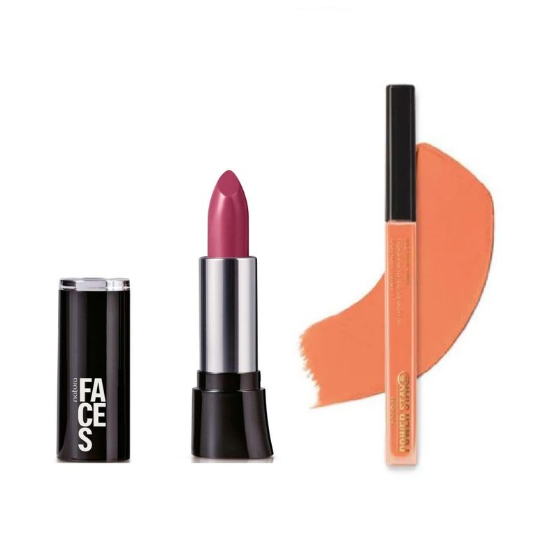 AVON - Labial Líquido Nude Romance Power Stay Avon + rosa 280 faces