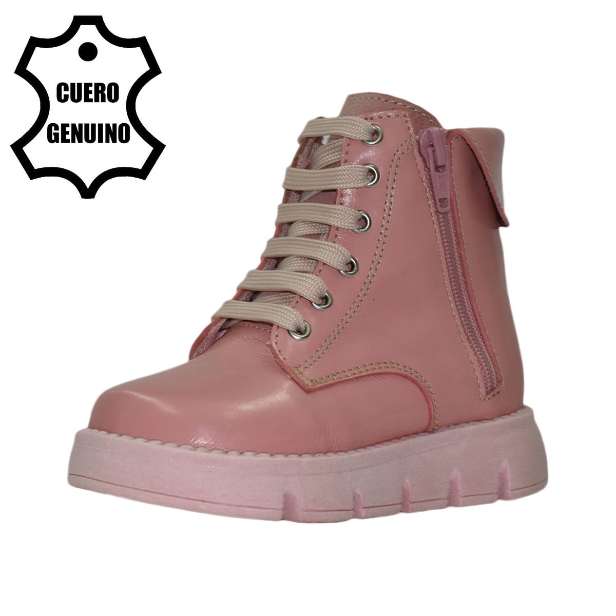 BRUNO KIDS - BOTÍN NIÑA BRUNO KIDS DE CUERO ROSADO