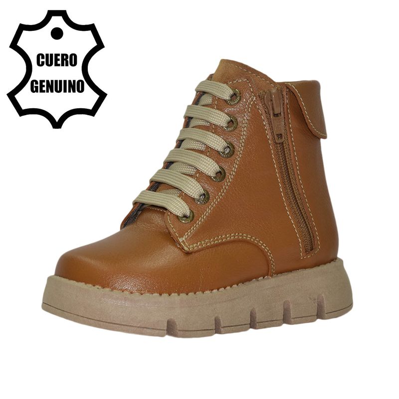 BRUNO KIDS - BOTÍN NIÑA BRUNO KIDS DE CUERO NATURAL