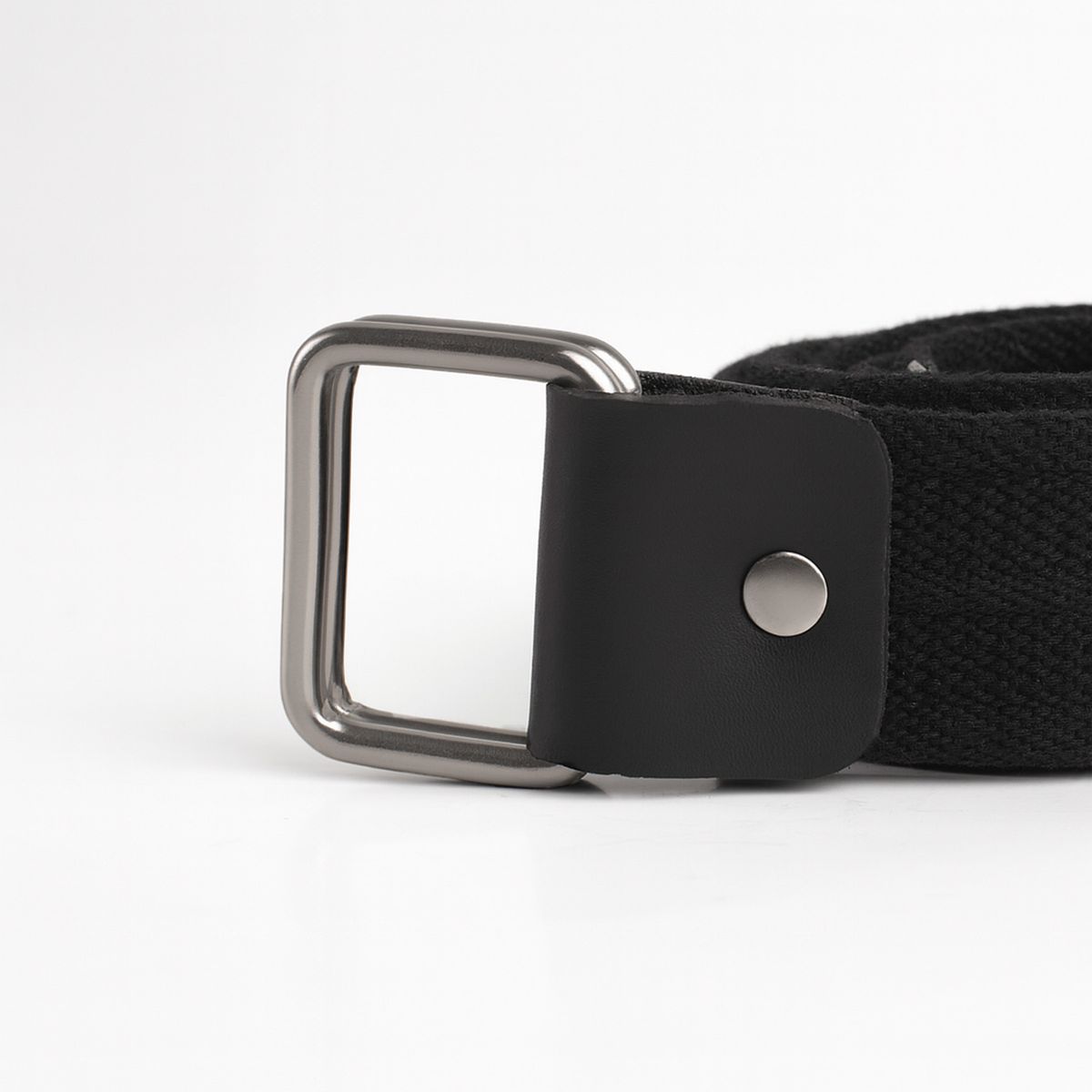 GENERICO - CORREA DE ALGODÓN NEGRO DOBLE D-RING