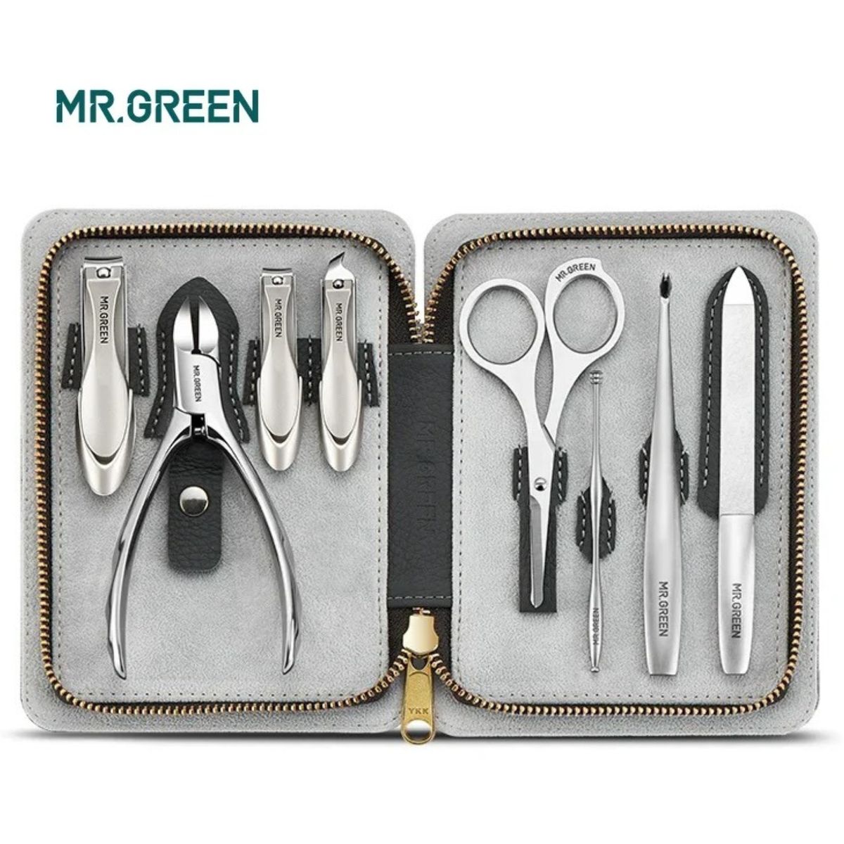 GENERICO - Manicura Pedicura Cortauñas  MR.GREEN set 8 pcs