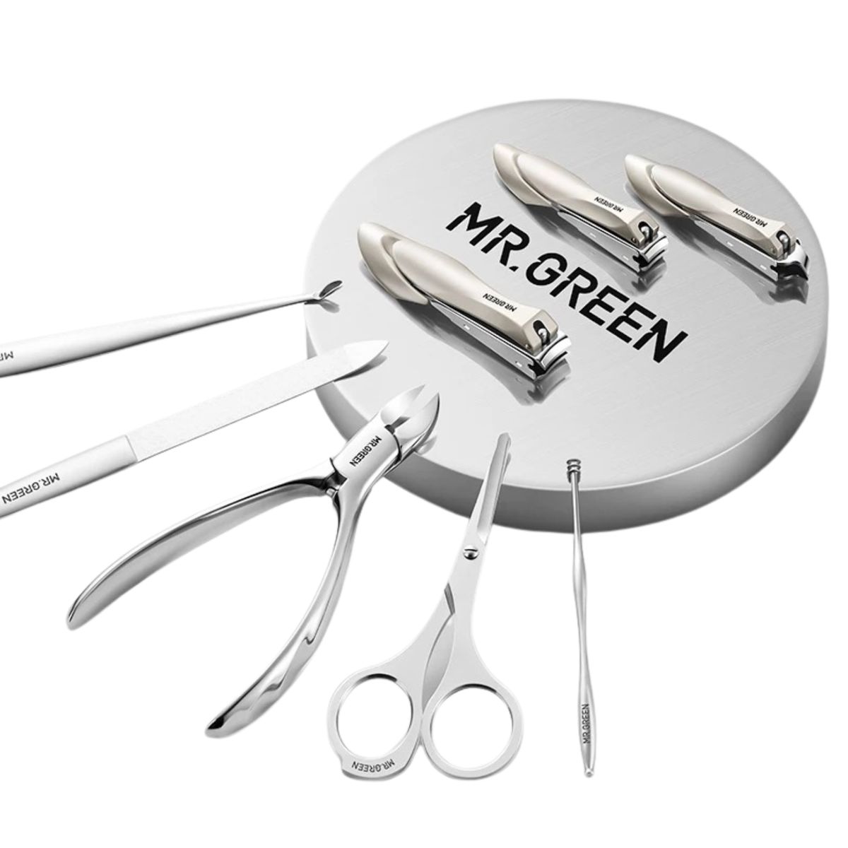 GENERICO - Manicura Pedicura Cortauñas  MR.GREEN set 8 pcs