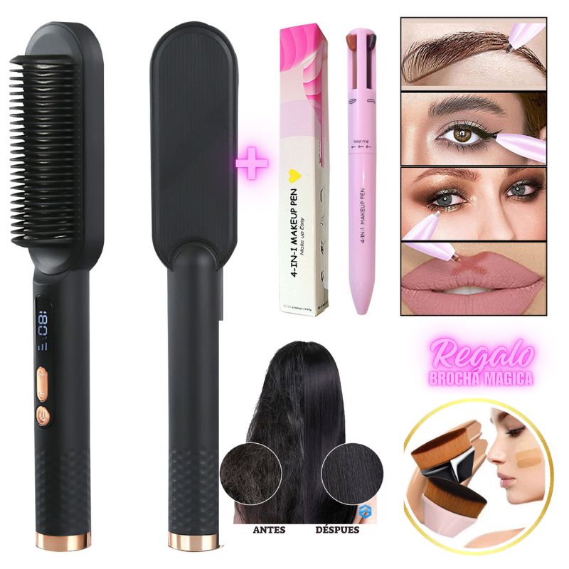 GENERICO - Promo Plancha Alisador + Lapiz de Maquillaje 4 EN 1 + Regalo