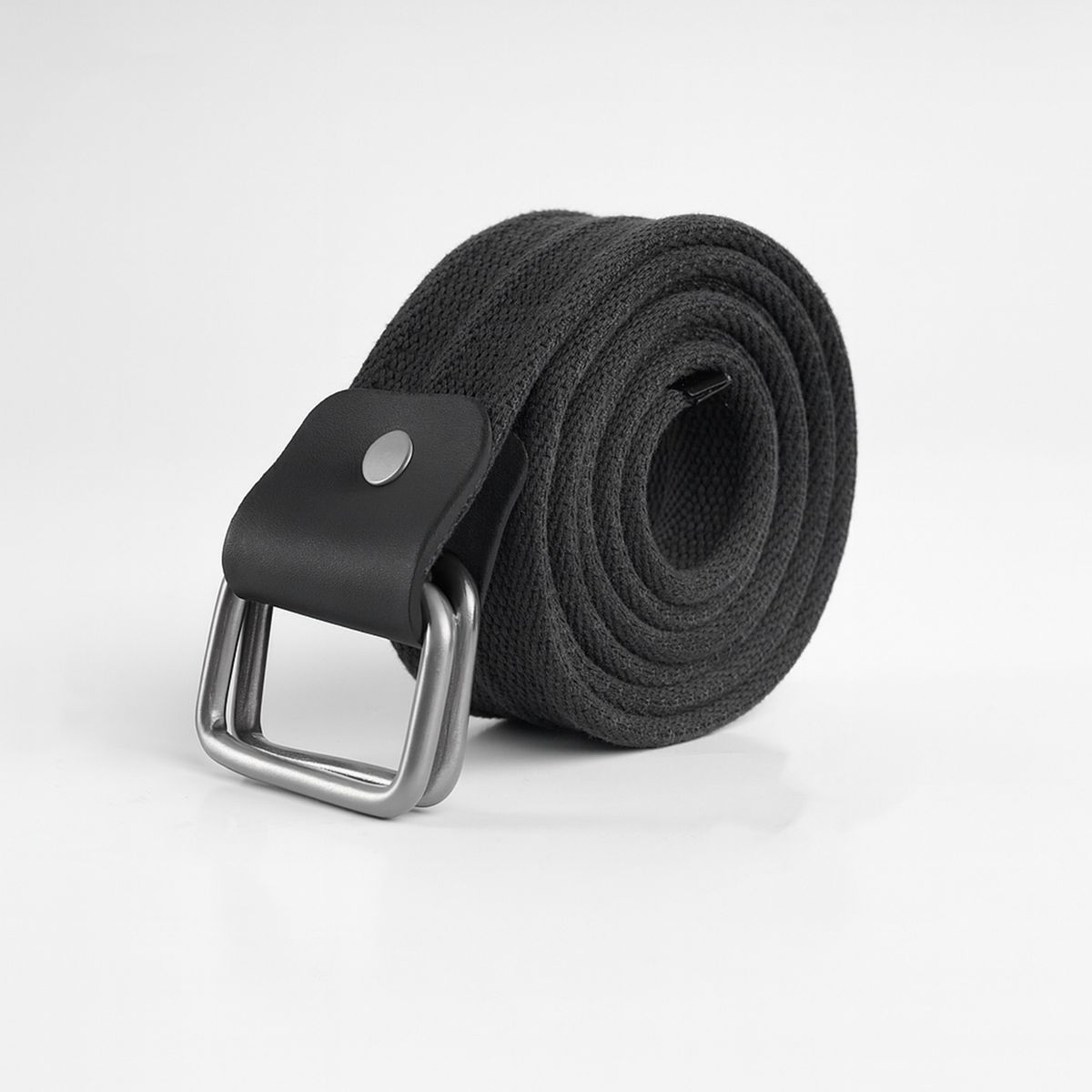 GENERICO - CORREA DE ALGODÓN GRIS DOBLE D-RING