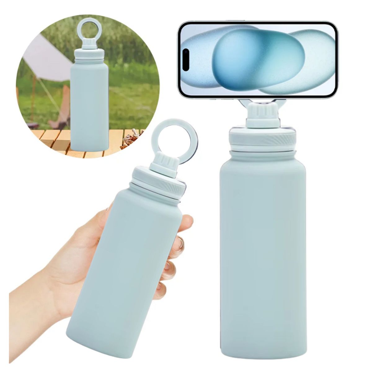 PRO ATHLETIC - TOMA TODO CON MAGSAFE - 1L CELESTE