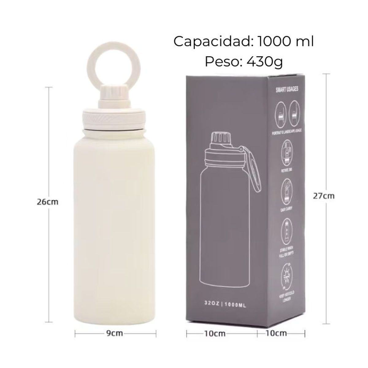 PRO ATHLETIC - TOMA TODO CON MAGSAFE - 1L BEIGE