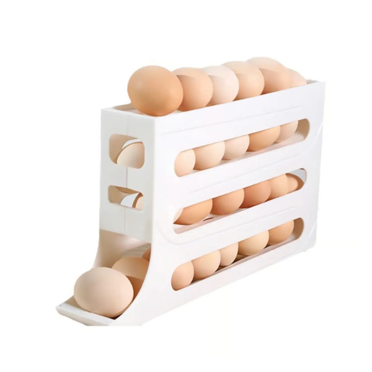 GENERICO - Organizador de Huevos 4 Niveles de Gran Capacidad