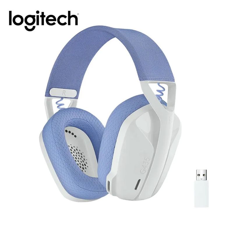 LOGITECH - AUDIFONO CMICROF LOGITECH G435 BT  LIGHTSPEED WHITE 981-001073-P