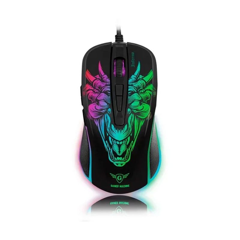 MICRONICS - Mouse Gamer Micronics Inferno MIC M816 Negro