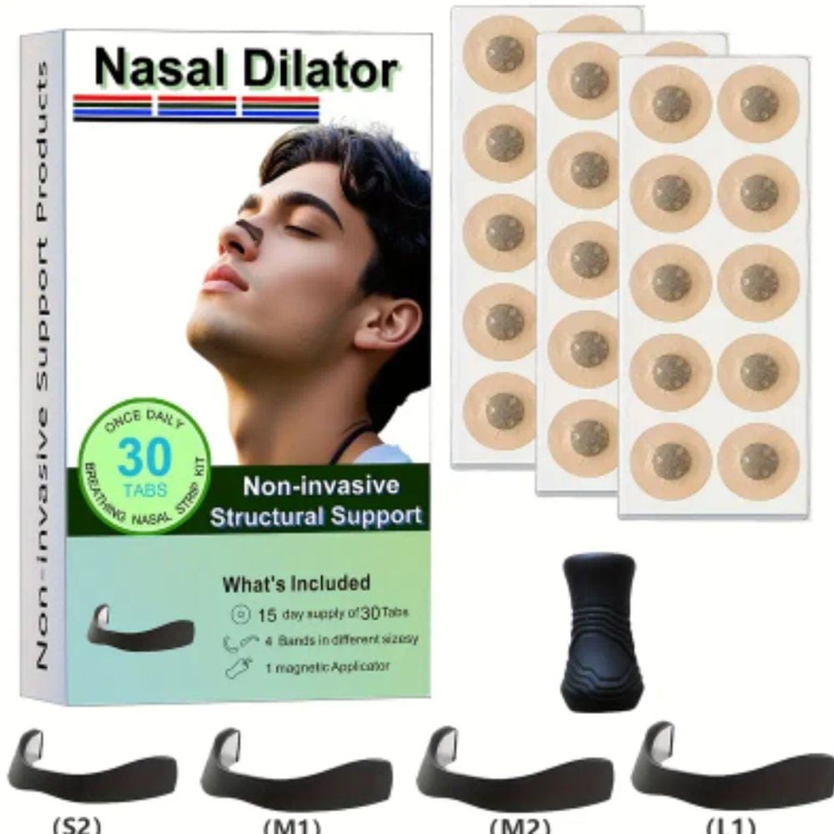 GENERICO - Dilatador Nasal Anti Ronquidos Para Fitnes Respira mejor