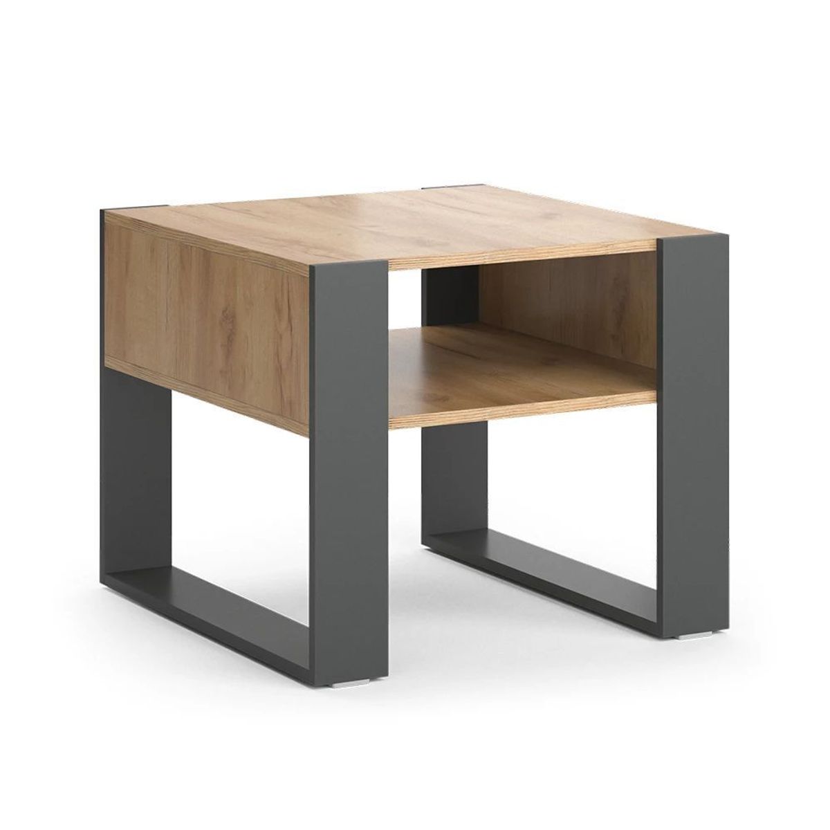 R&R MUEBLES - Mesa de Centro Asunaro Negro y Manzano R&R MUEBLES