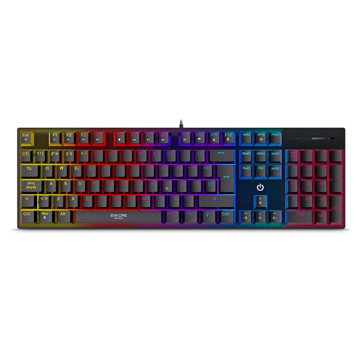 ENKORE - PATRIOT+ ENK1013+ TECLADO GAMER MECANICO USB ENKORE