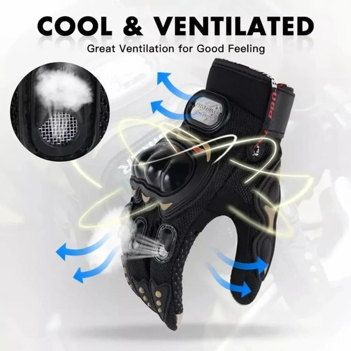 PROBIKER - GUANTE DE MOTO PROBIKER TACTIL NEGRO L