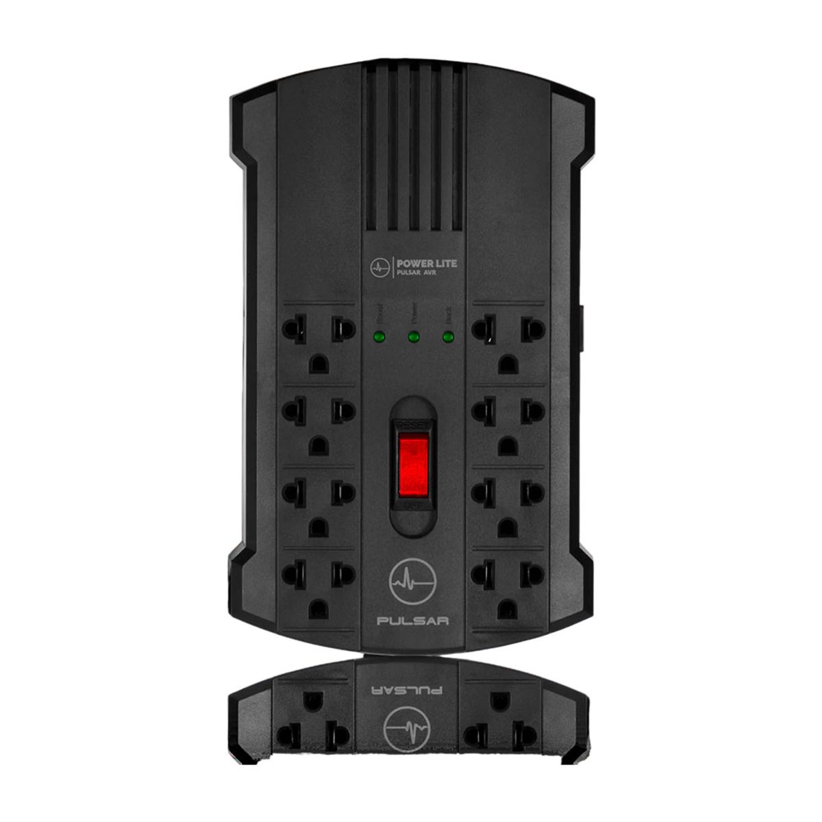 POWER LITE - PULSAR AVR PLI1200 1200VA600W 8SALIDAS 4AVR+4PROTECT POWER LITE