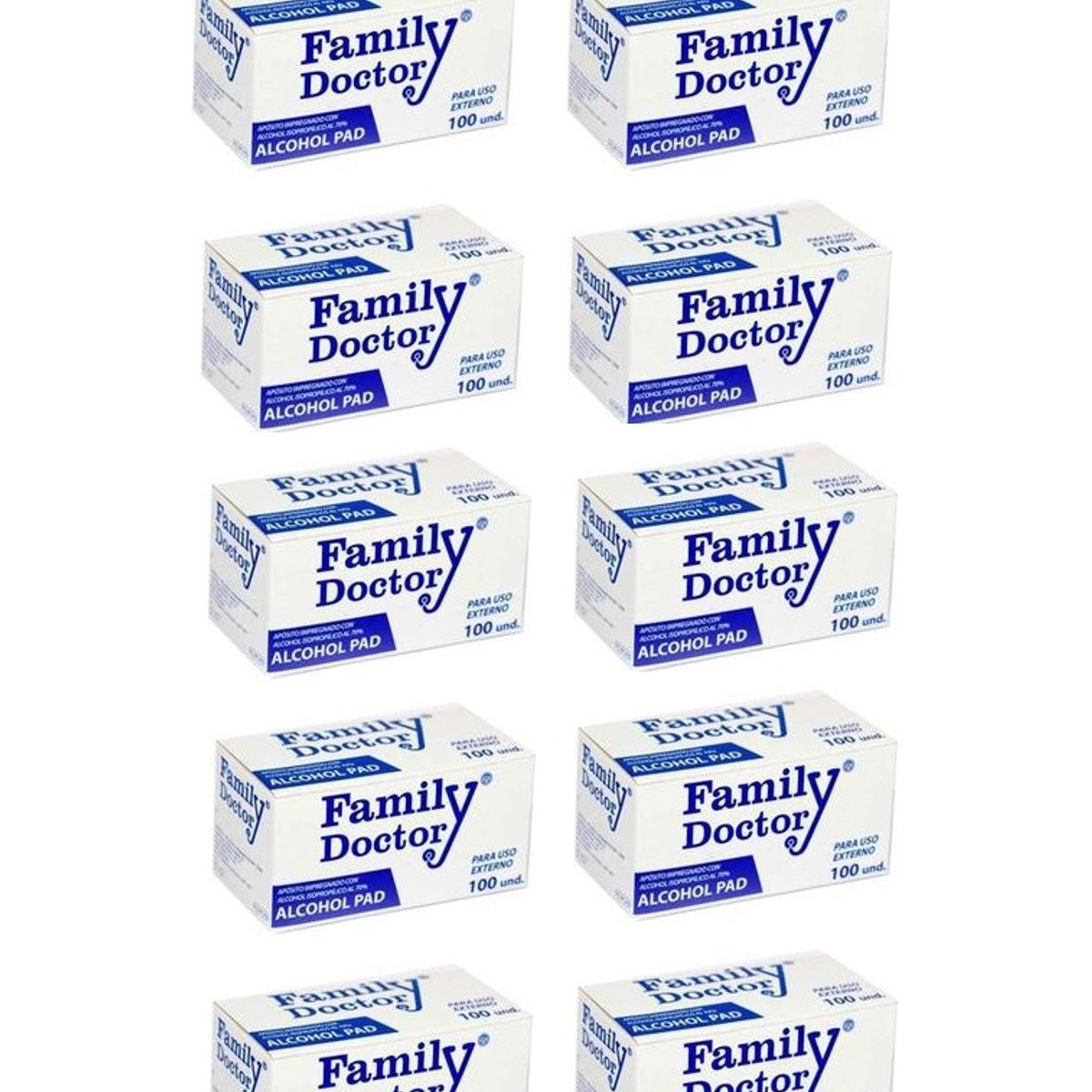 GENERICO - Alcohol Pad Family Doctor Panitos Desinfectante 1000 UNID