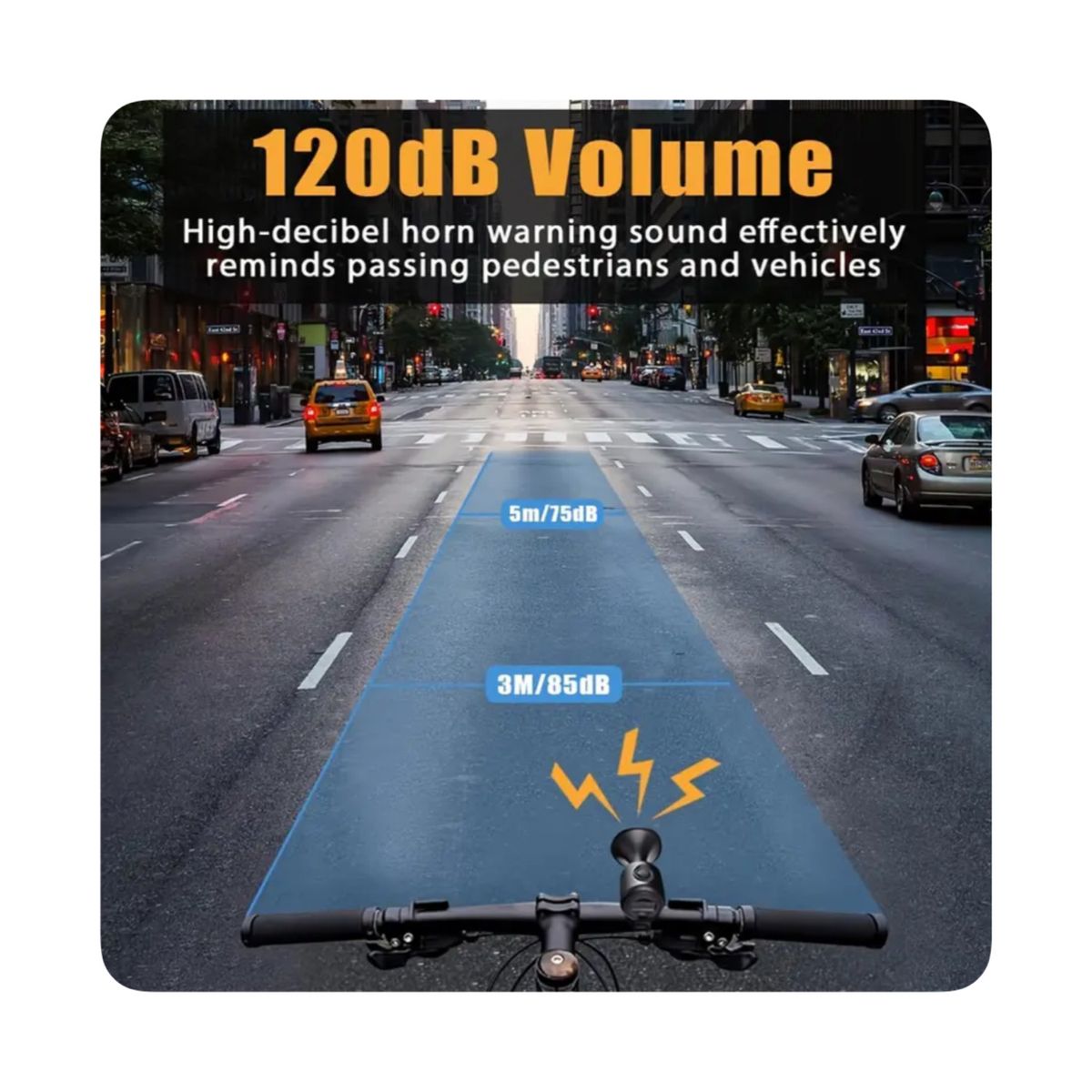 GENERICO - Timbre  Bocina Clásico para Bicicleta  Scooter - Negro