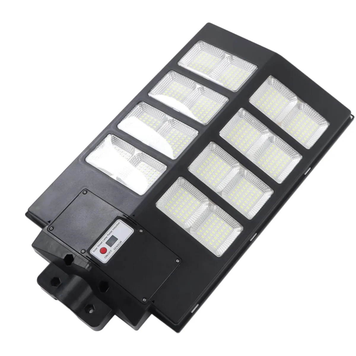 GENERICO - Foco Poste Luz Solar Exterior 400W 8 Placas + Control Remoto