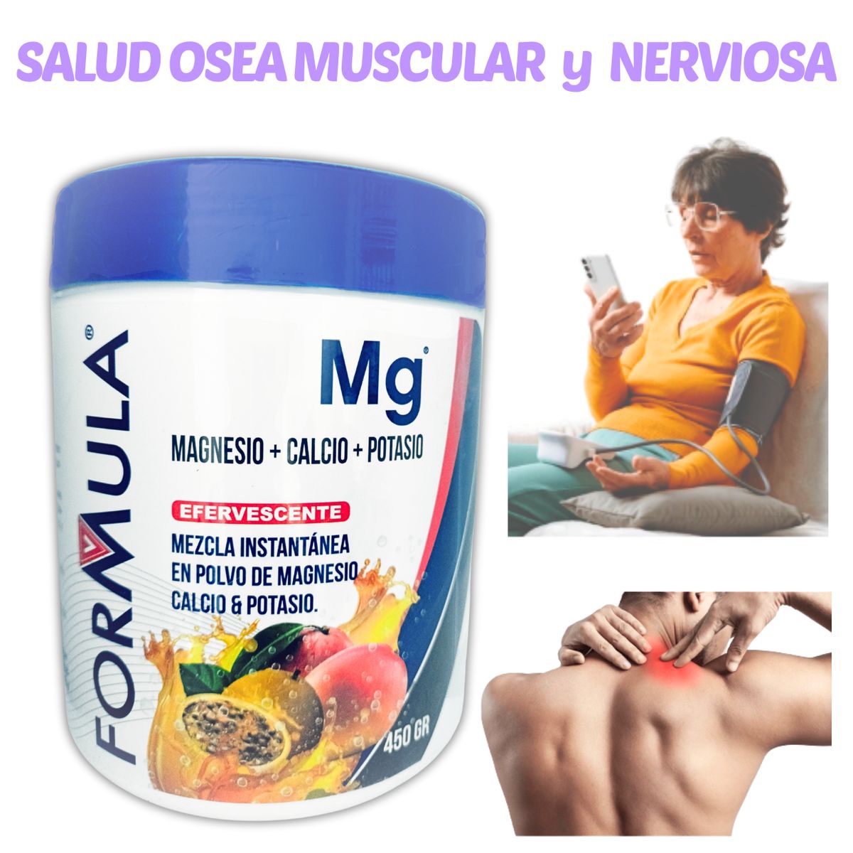 GENERICO - MAGNESIO 339 MG + CALCIO + POTASIO EN POLVO 450 GR FORMULA V