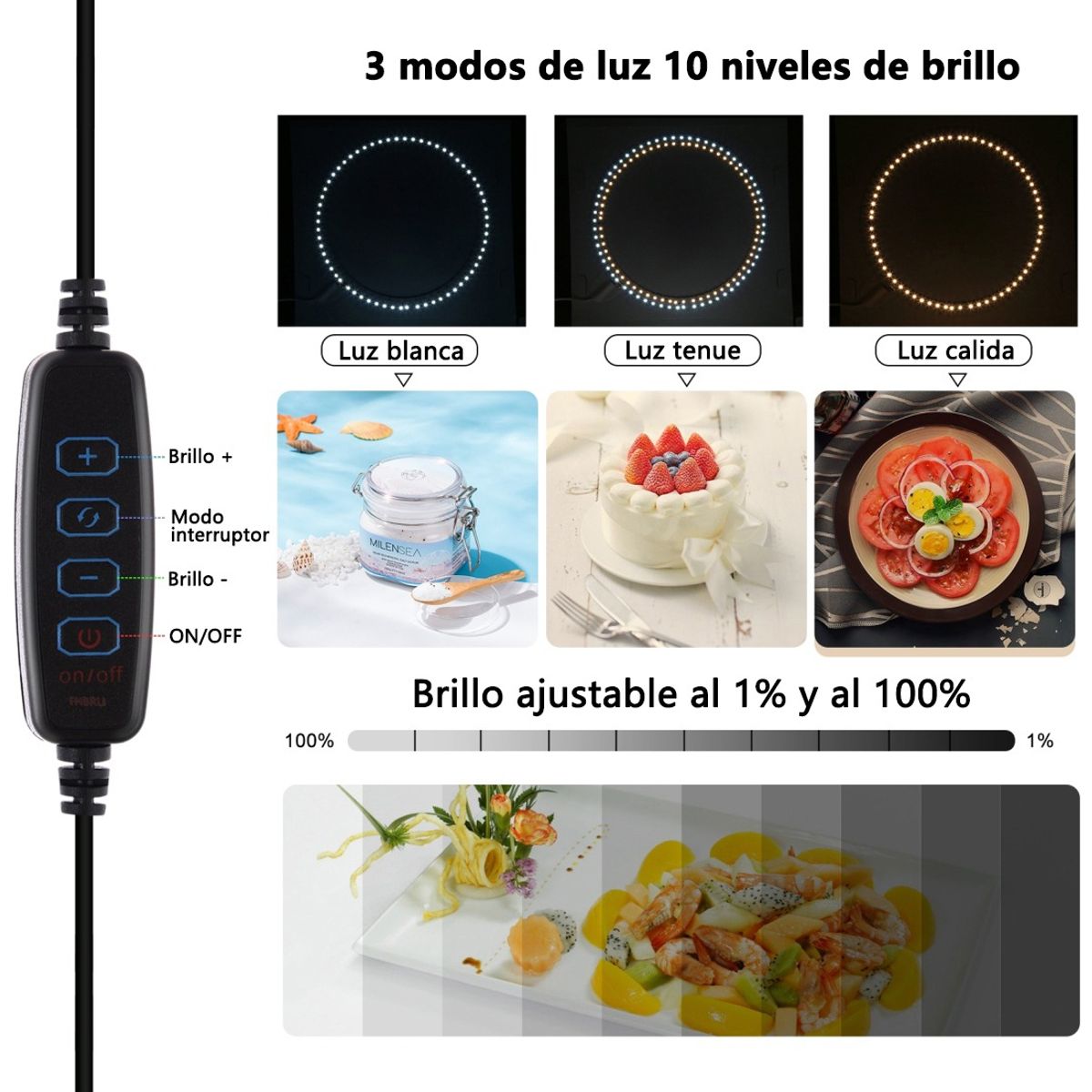 U BUY - Caja De Luz Para Fotografía Plegable 123 Colores De 40cm