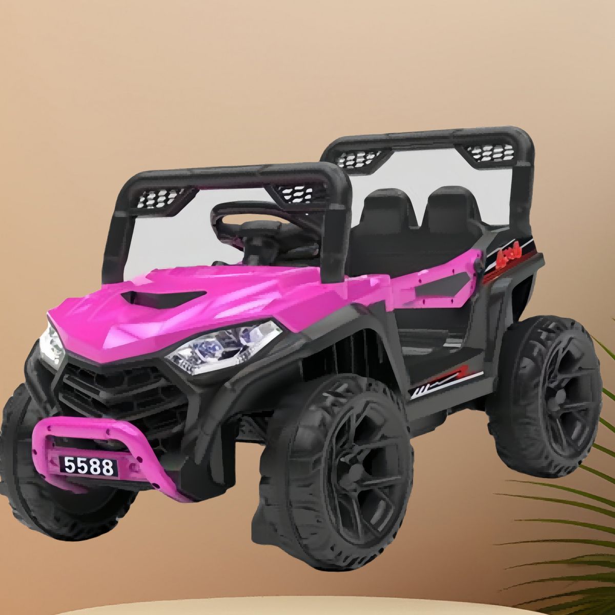 TOYUN TOYUN - Auto electrico 4x4 Rosado con Control Remoto 12v