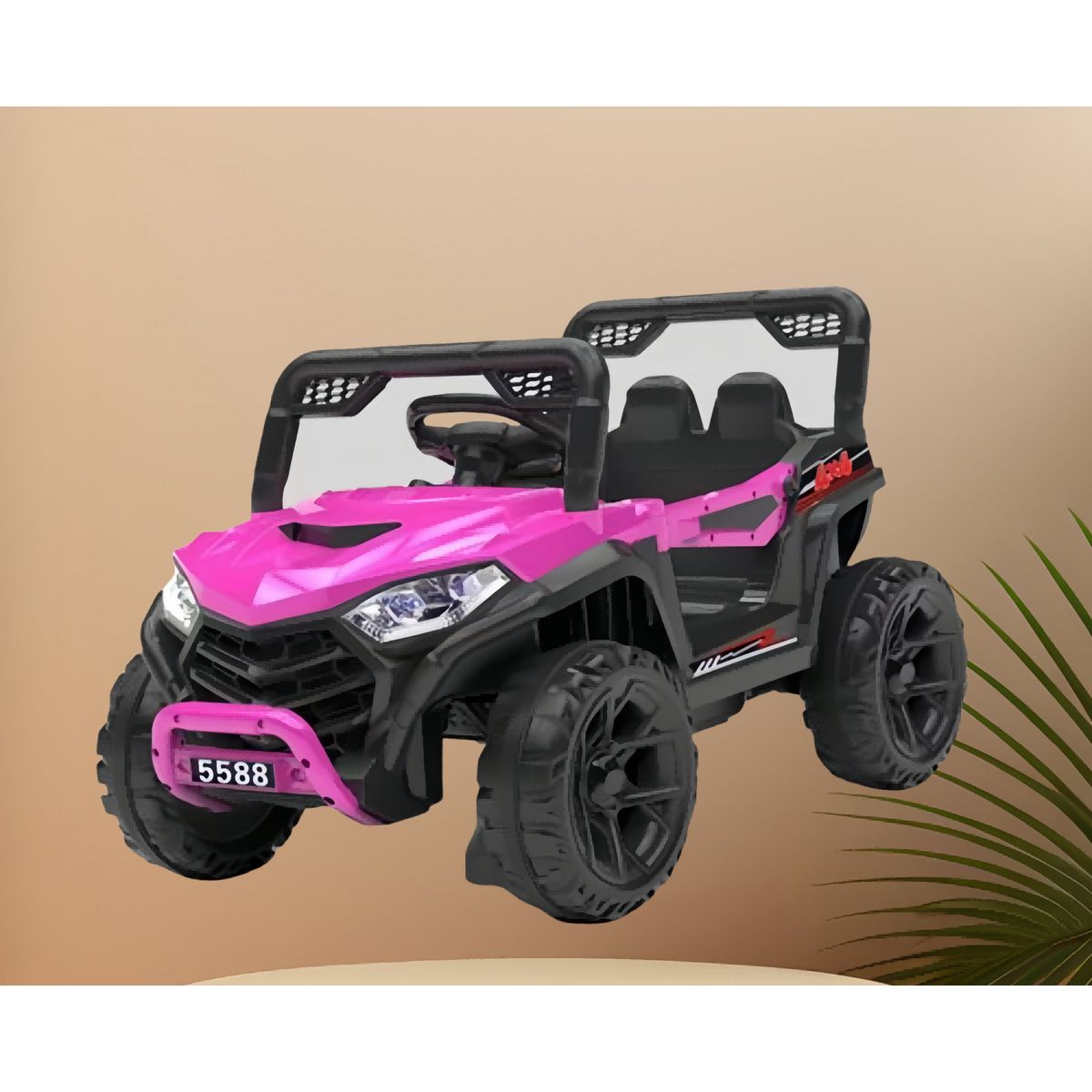 TOYUN TOYUN - Auto electrico 4x4 Rosado con Control Remoto 12v