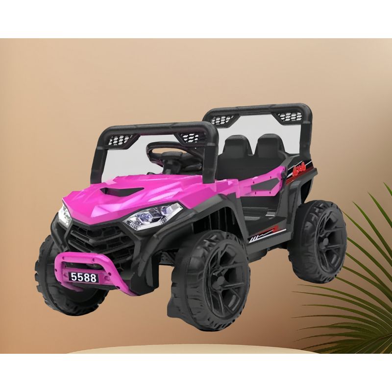 TOYUN TOYUN - Auto electrico 4x4 Rosado con Control Remoto 12v