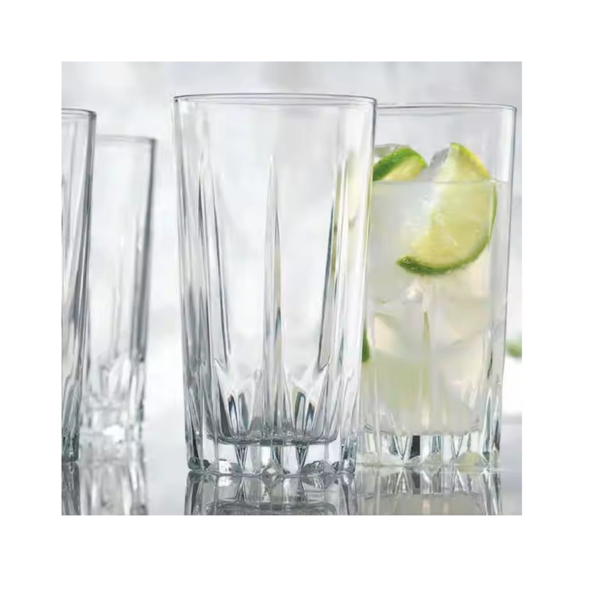 GENERICO - SET DE VASOS DE VIDRIO X 6 UNIDADES PREMIUM