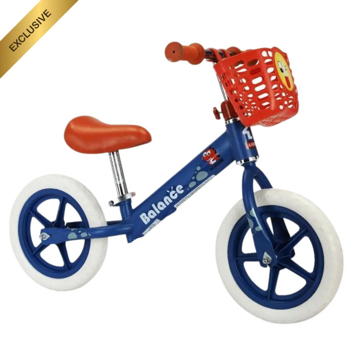 GENERICO - Bicicleta Balance Canastilla Vintage Para Niños Azul