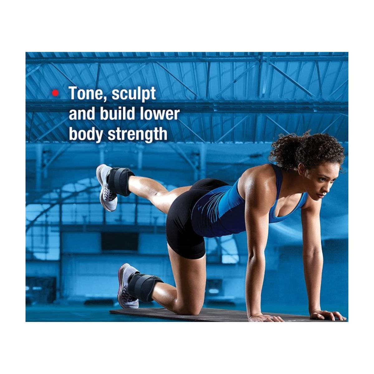 GENERICO - Tobillera Muñequera con Peso - Fuerza Terapia 2 kg - Par