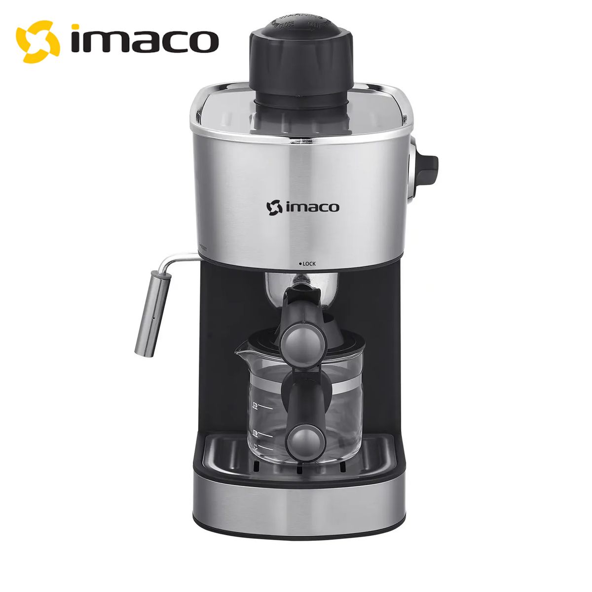 IMACO - Cafetera Espresso – 4 Tazas 3.5 BAR Imaco IECM3503