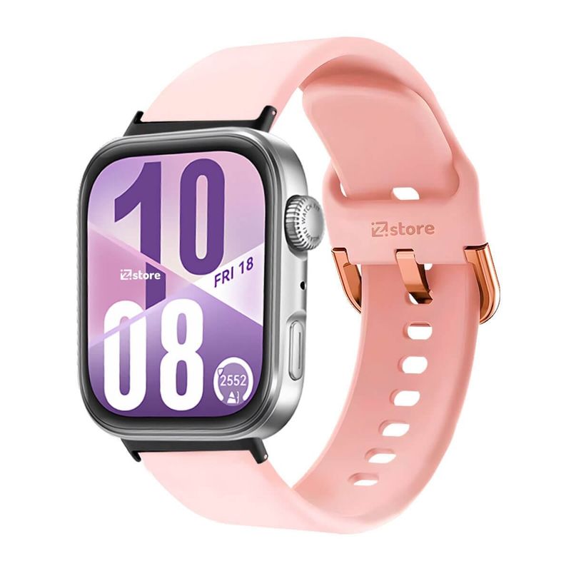 GENERICO - Correa Silicona Para Huawei Watch Fit 4 Hebilla Black Rosado