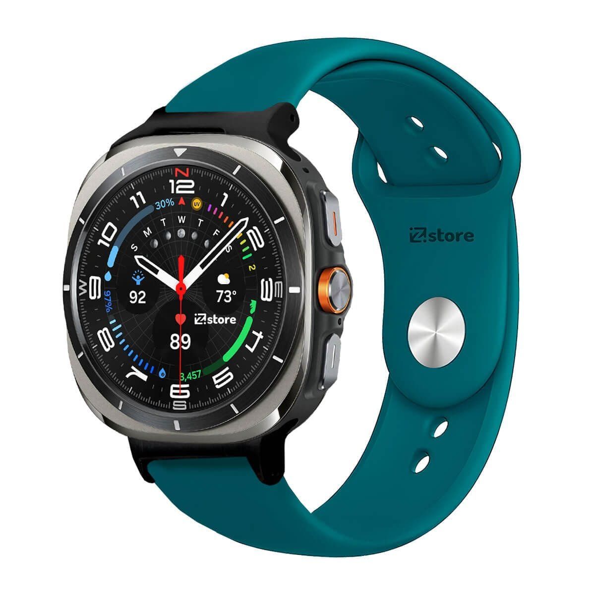 GENERICO - Correa Silicona Para Samsung Galaxy Watch Ultra Broche Azul Turqueza