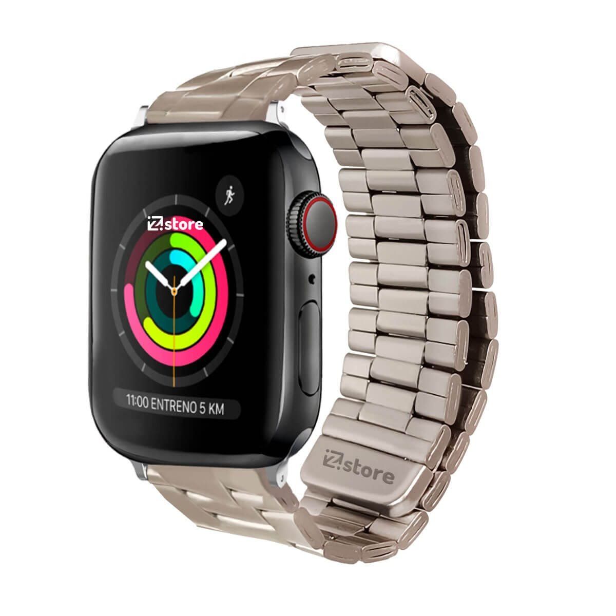 GENERICO - Correa de Metal Para Apple Watch 38-40-41mm Serie 1-9 Starlight