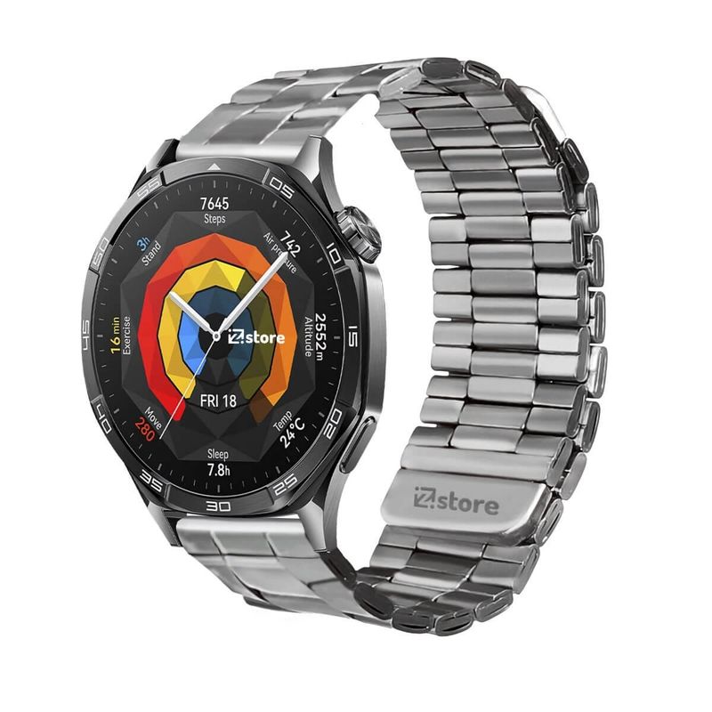 GENERICO - Correa de Metal Para Huawei Watch GT5 46mm Silver