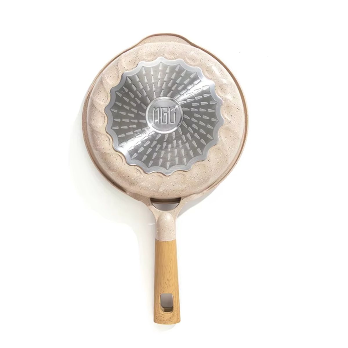 PENTHA - Sartén Antiadherente con Tapa - MGC N° 24 Color Crema