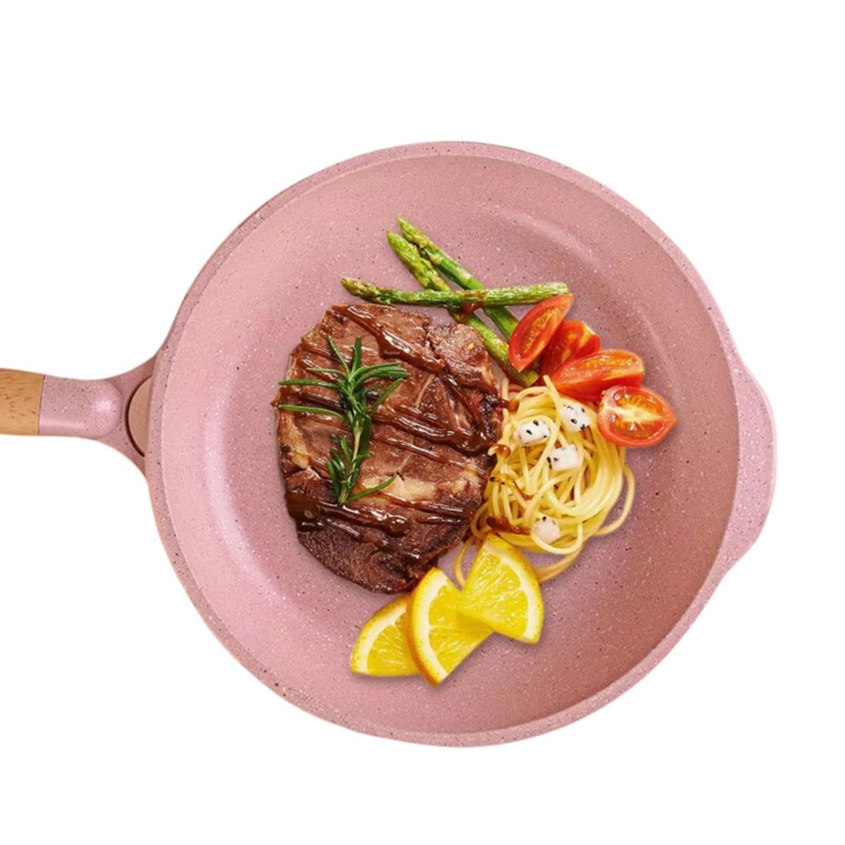 PENTHA - Sartén Antiadherente con Tapa - MGC N° 24 Color Rosa
