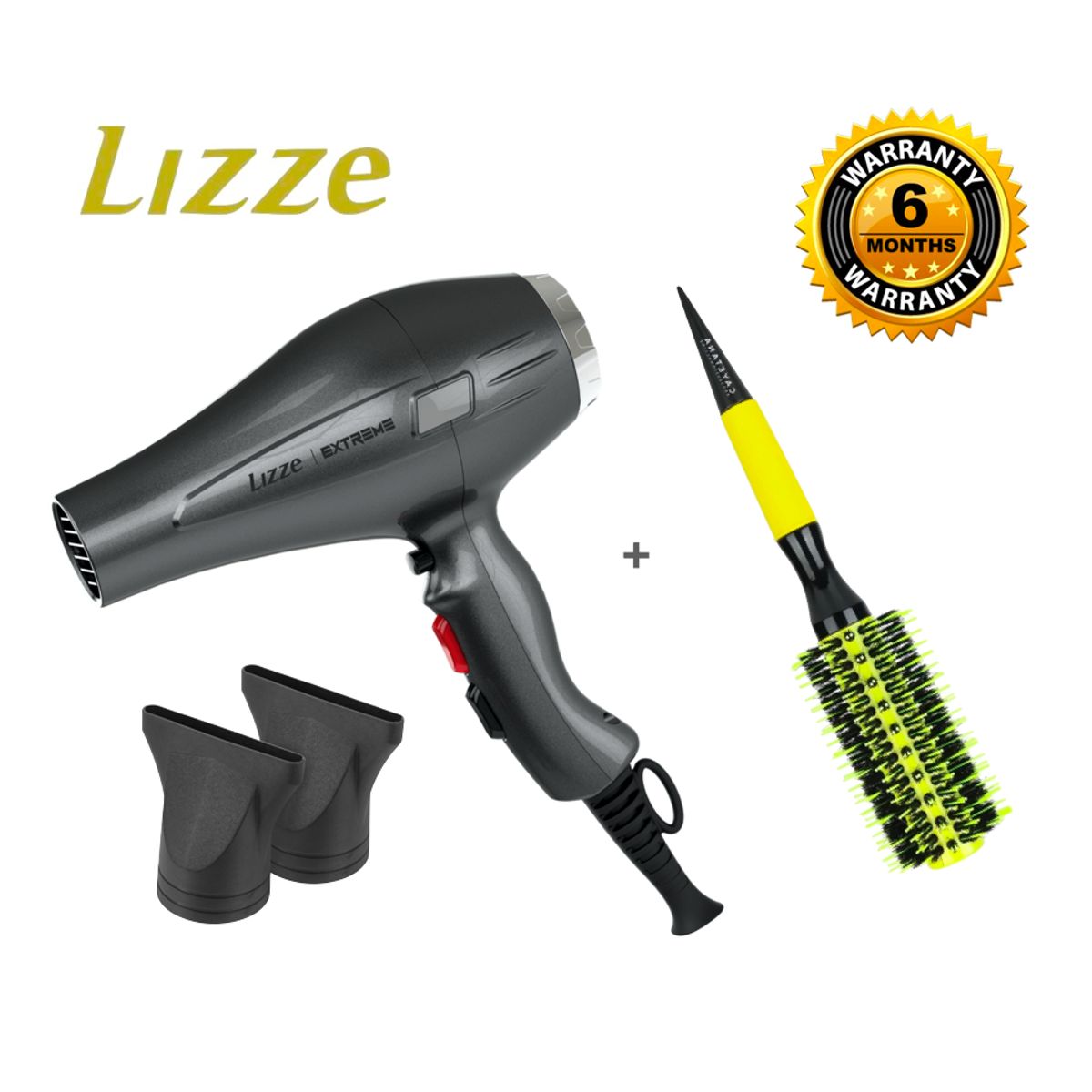 LIZZE - Secadora Profesional Lizze EXTREME + Cepillo de Cerdas Mixtas Cayetana