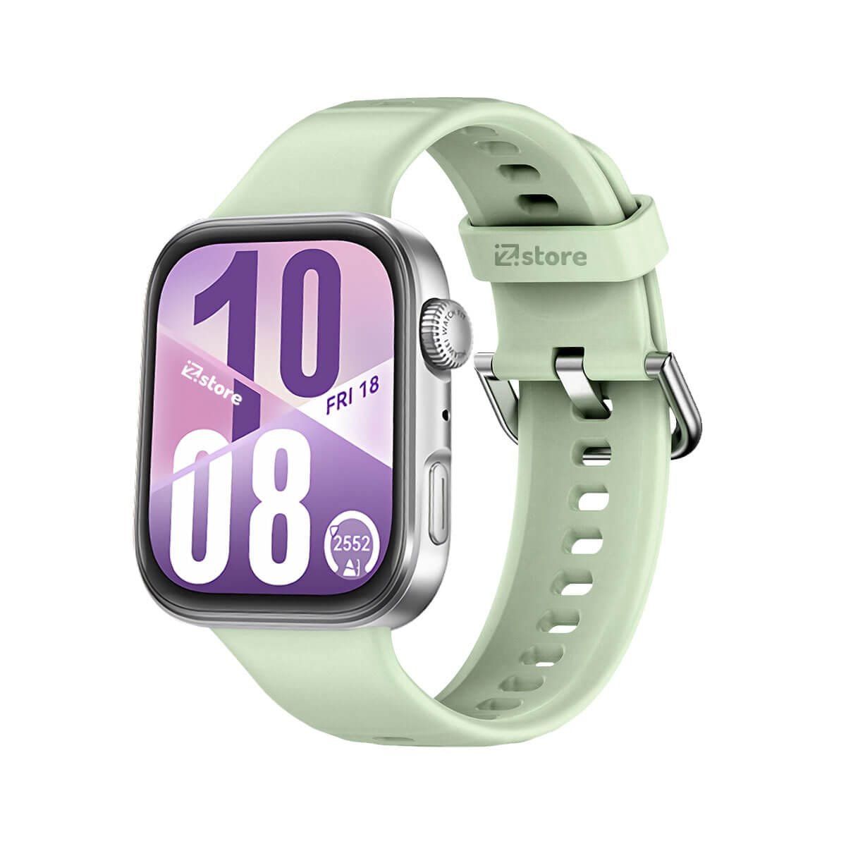 GENERICO - Correa Silicona Para Huawei Watch Fit 4 Verde Gris