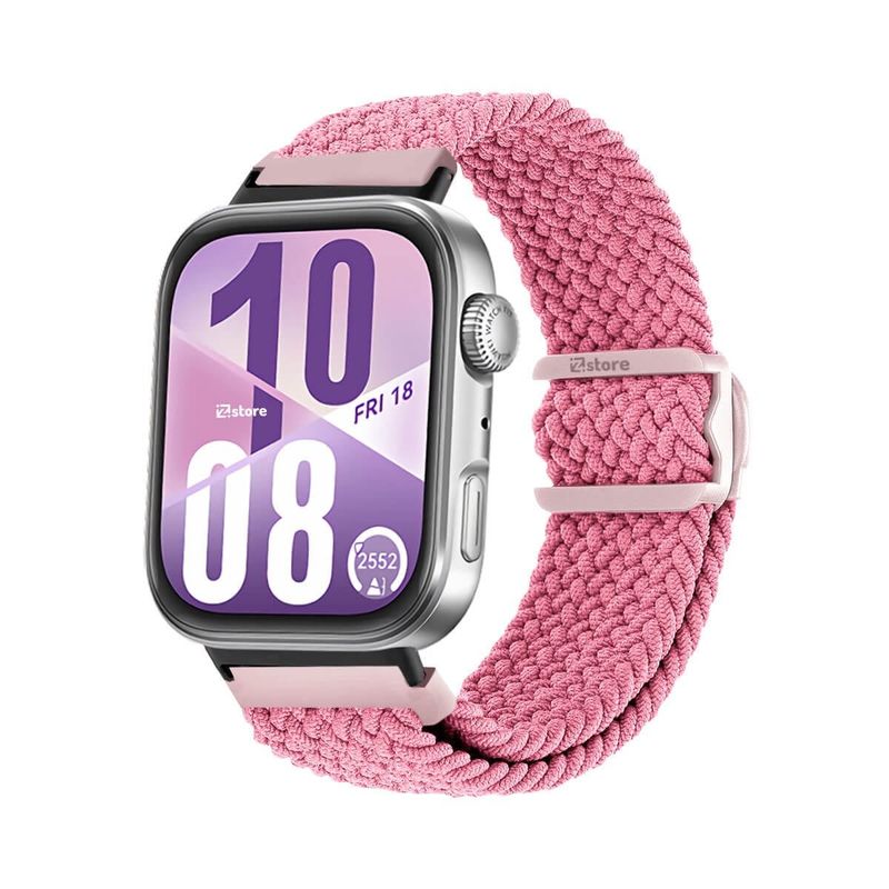 GENERICO - Correa de Nylon Para Huawei Watch Fit 4 Broche PVC Black Rosado