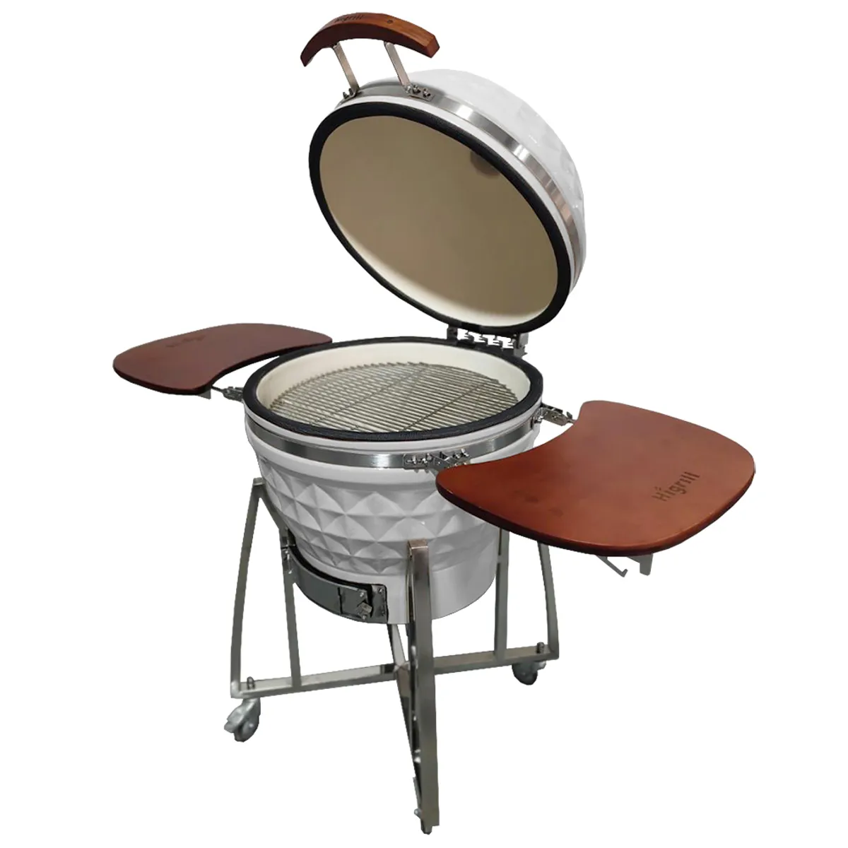 HIGRILL - Kamado 24 Pulgadas Higrill Parrilla Multifuncional Blanco
