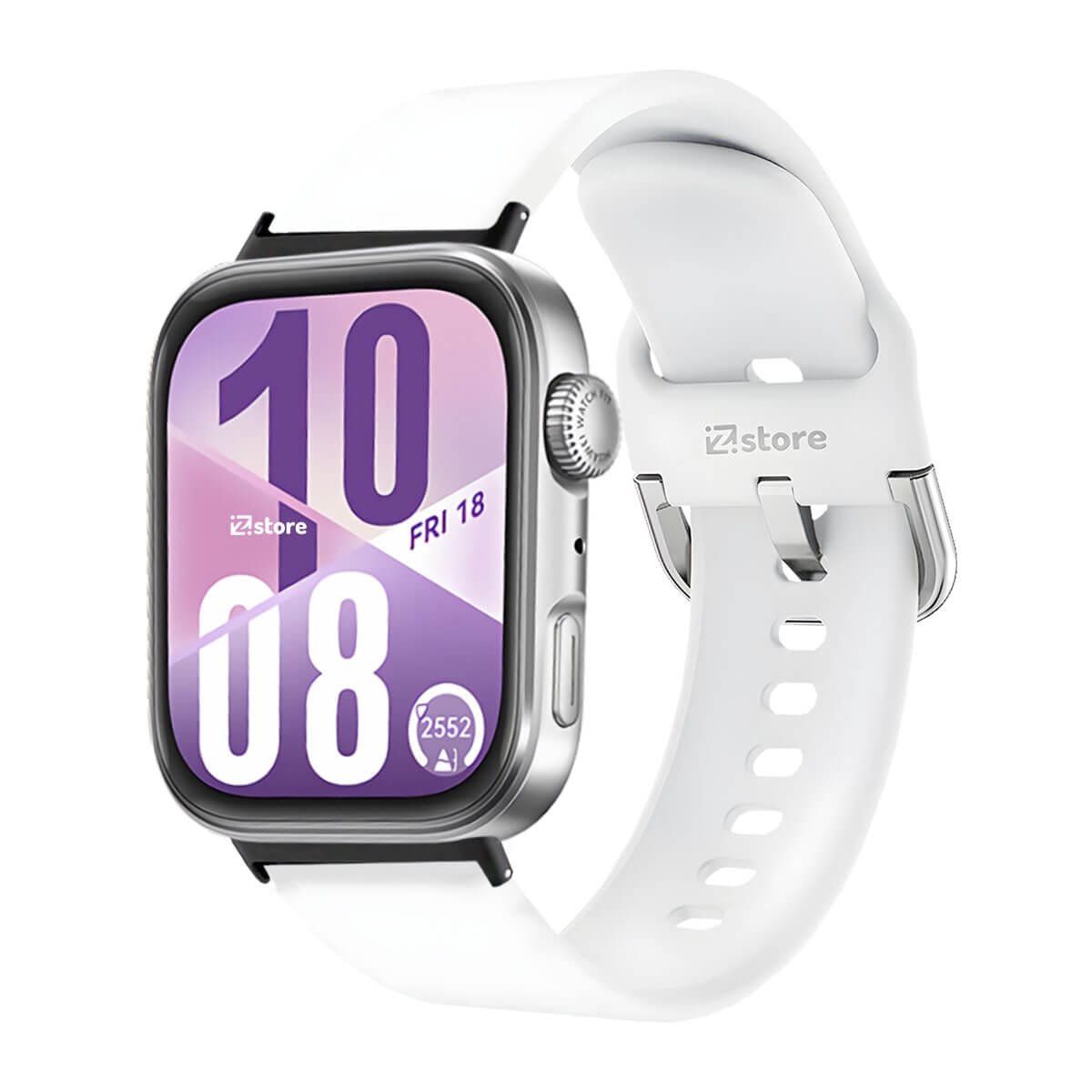 GENERICO - Correa Silicona Para Huawei Watch Fit 4 Hebilla Black Blanco